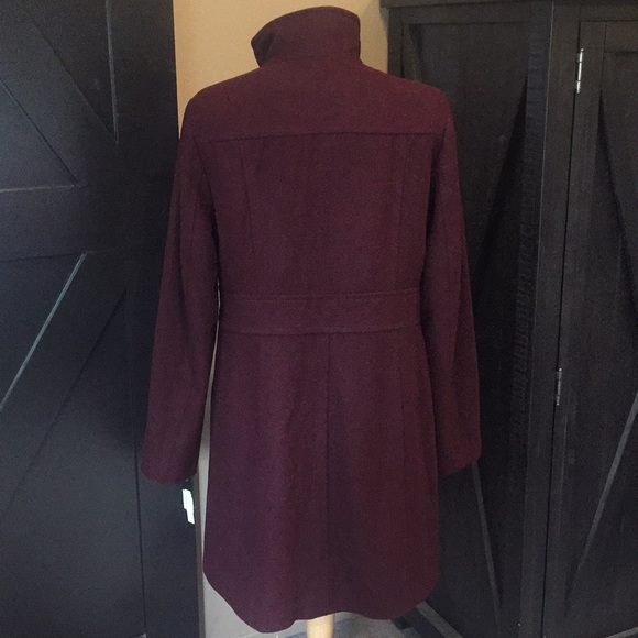 Brand New NWT KENNETH COLE Burgundy Coat - Picture 2 of 5